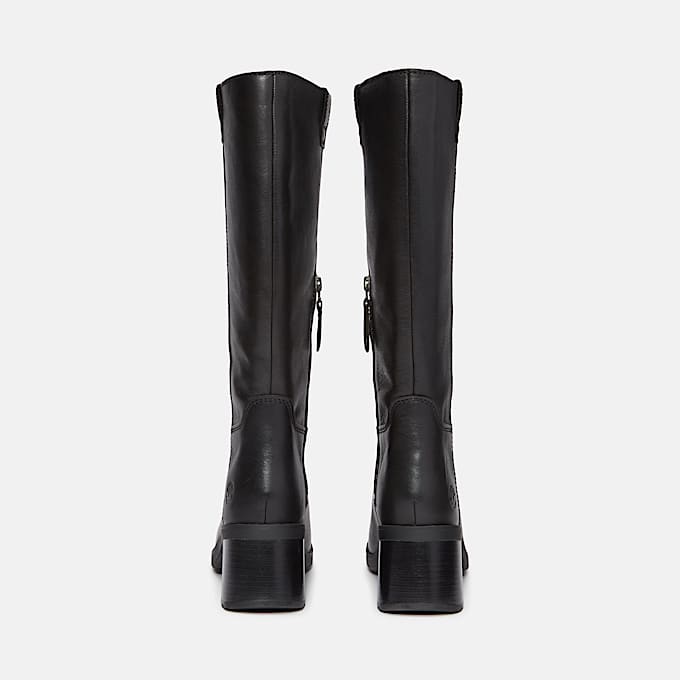 Womens Bellevaux Tall SideZip Boot TBL Black FullGrain ALT5