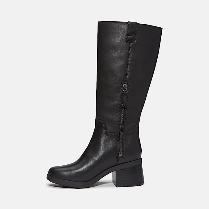 Womens Bellevaux Tall SideZip Boot TBL Black FullGrain ALT6