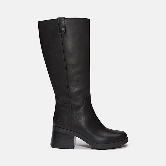 Womens Bellevaux Tall SideZip Boot TBL Black FullGrain HERO