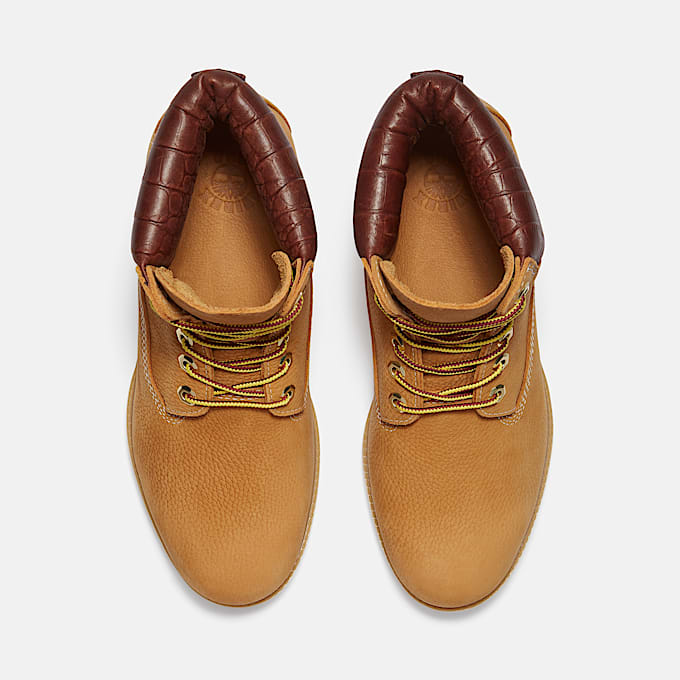 Mens Timberland x Avirex Premium 6Inch Waterproof Boot TBL Wheat Nubuck ALT2