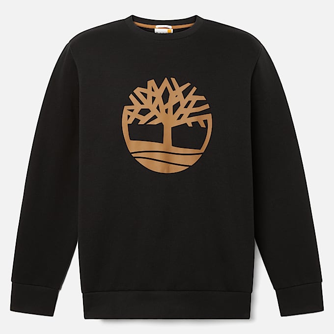 Mens Northwood Brushed Back Crewneck Sweatshirt TBL Black ALT10