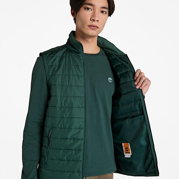 Mens Mt Eastmann Lightweight Puffer Vest TBL Green ALT2