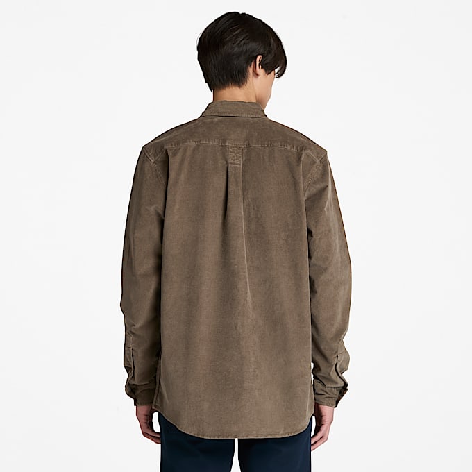 Mens Corduroy Shirt TBL Chocolate Chip ALT9