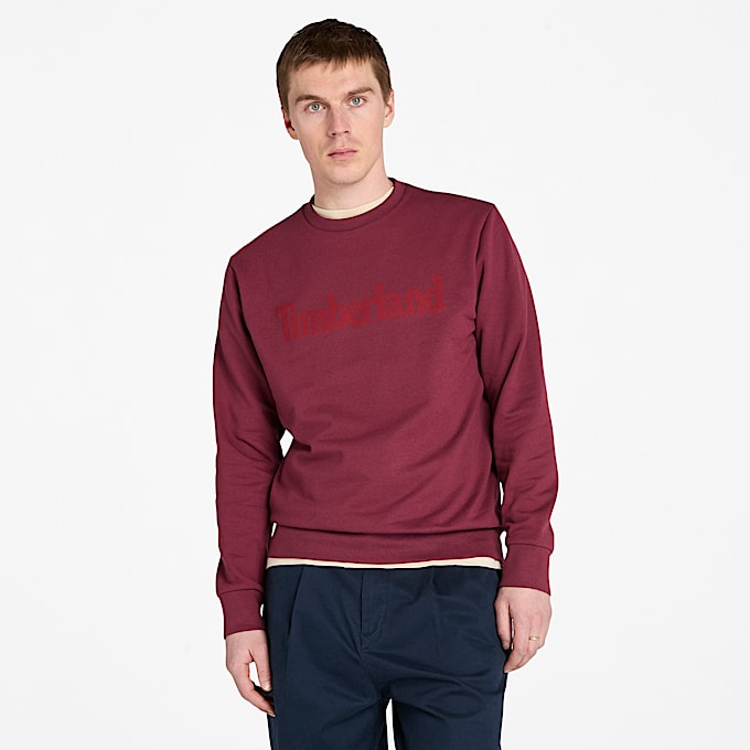 Chandail molletonn Northwood avec encolure ronde et envers bross pour hommes TBL Bourgogne HERO