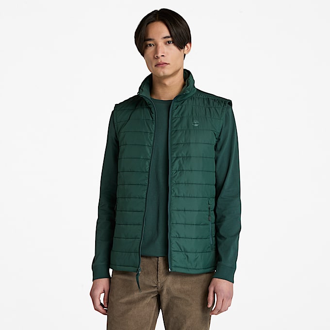 Mens Mt Eastmann Lightweight Puffer Vest TBL Green HERO