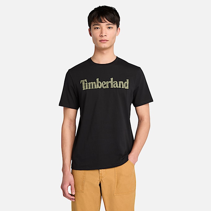 Mens Northwood Logo ShortSleeve TShirt TBL Black HERO