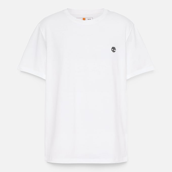 Mens Oyster River US Chest Logo Short Sleeve TShirt TBL White ALT10