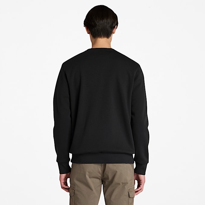 Mens Northwood Brushed Back Crewneck Sweatshirt TBL Black ALT9