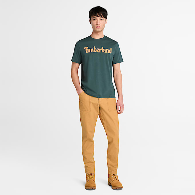 Mens Northwood Logo ShortSleeve TShirt TBL Green ALT1