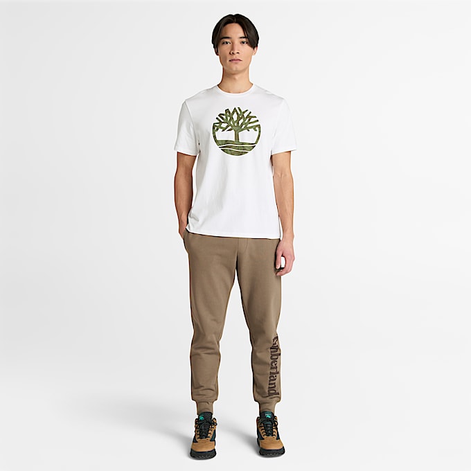 Mens Northwood Floral TShirt TBL White ALT1