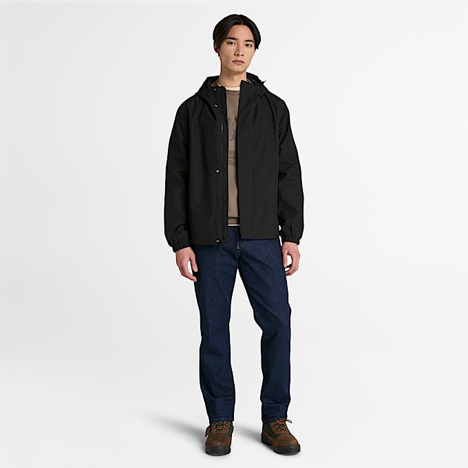 Manteau impermable pour hommes TBL Noir ALT1