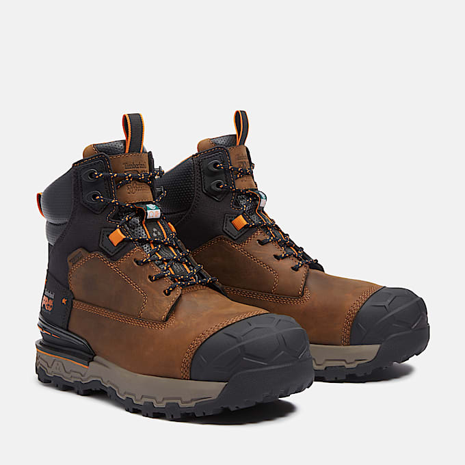 Mens Boondock Ultralight CSA 6 Composite Toe Waterproof Work Boot TBL Medium Brown FullGrain ALT4