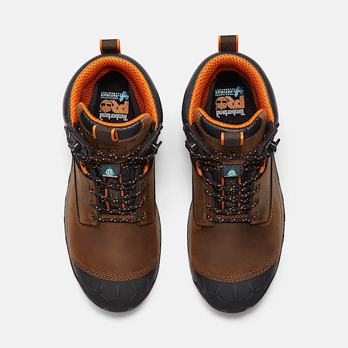 Mens Boondock Ultralight CSA 6 Composite Toe Waterproof Work Boot TBL Medium Brown FullGrain ALT2