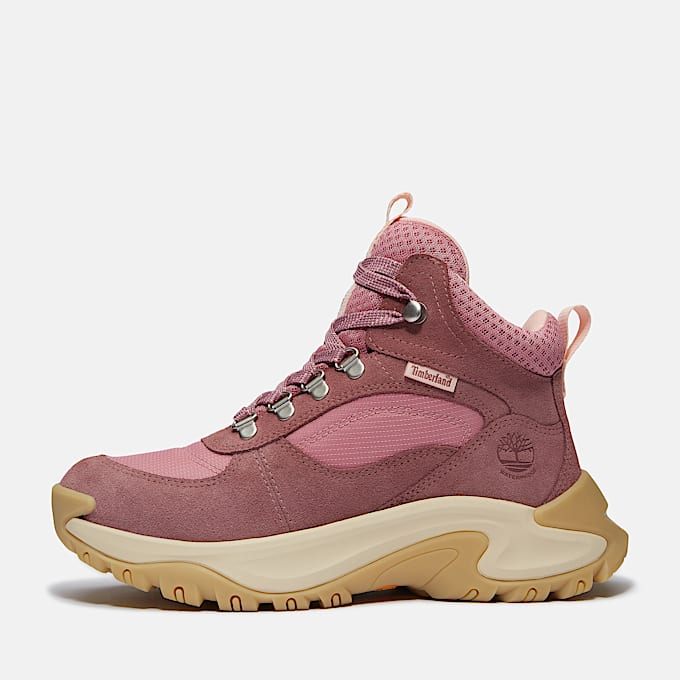 Womens Mt Maddsen Peak Waterproof Hiking Boot TBL Medium Pink Suede ALT8