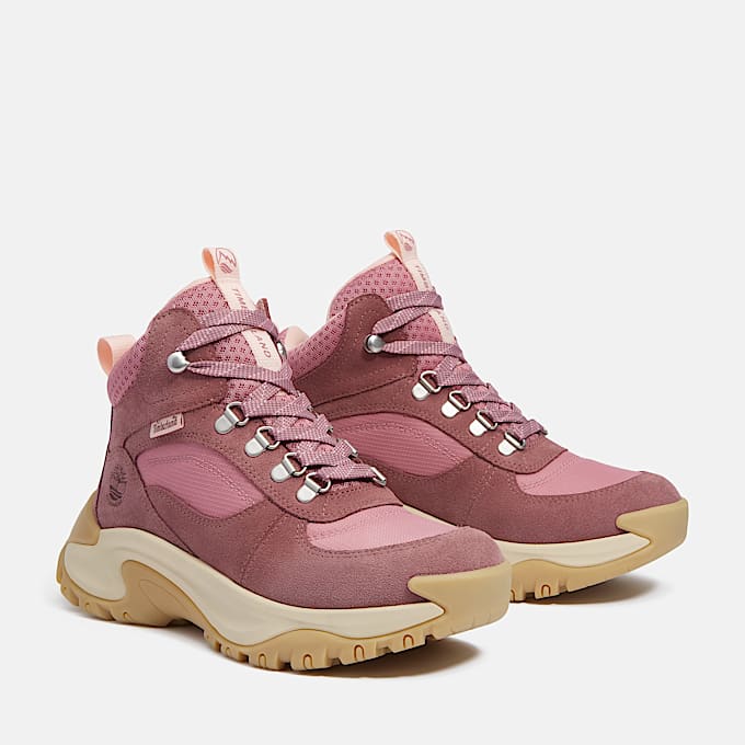 Womens Mt Maddsen Peak Waterproof Hiking Boot TBL Medium Pink Suede ALT4