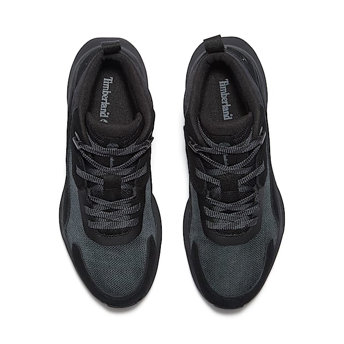 Mens Motion Ledge Mid Sneaker TBL Black Suede ALT2