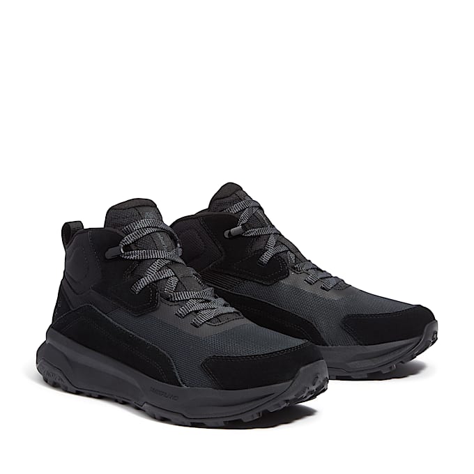 Mens Motion Ledge Mid Sneaker TBL Black Suede ALT4