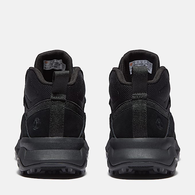 Mens Motion Ledge Mid Sneaker TBL Black Suede ALT5