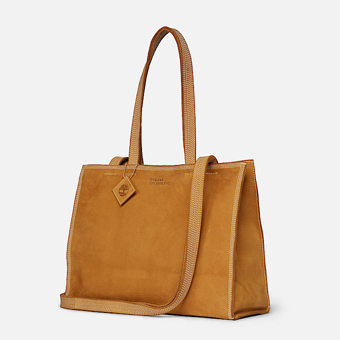 Timberland x TELFAR Medium Shopper TBL Wheat Pebbled Nubuck ALT2