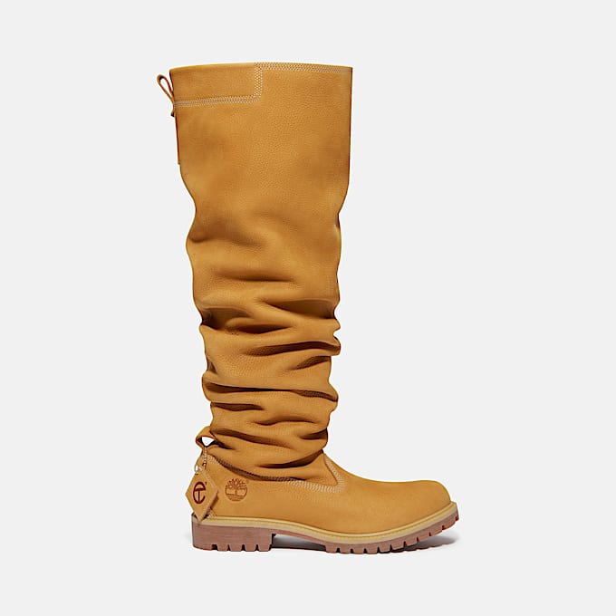 Timberland x TELFAR Tall Premium PullOn Boot TBL Wheat Nubuck ALT1