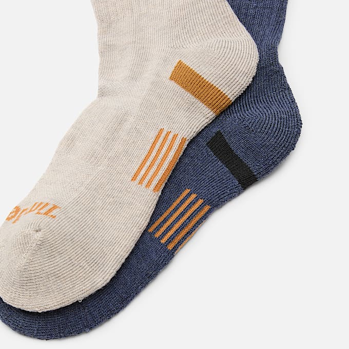 Richford 2Pack Half Cushion Crew Sock TBL Oatmeal Heather ALT1