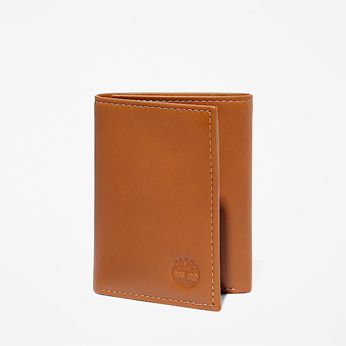 Men's Smooth Leather Trifold Wallet - 1