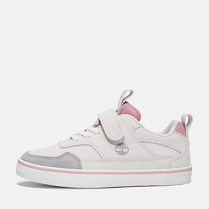 Toddler Stone Jump HookandLoop Sneaker TBL Light Grey Suede ALT8