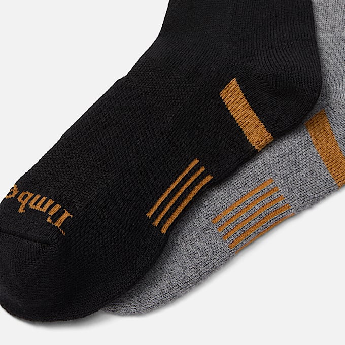 Richford 2Pack Half Cushion Crew Sock TBL Black ALT1