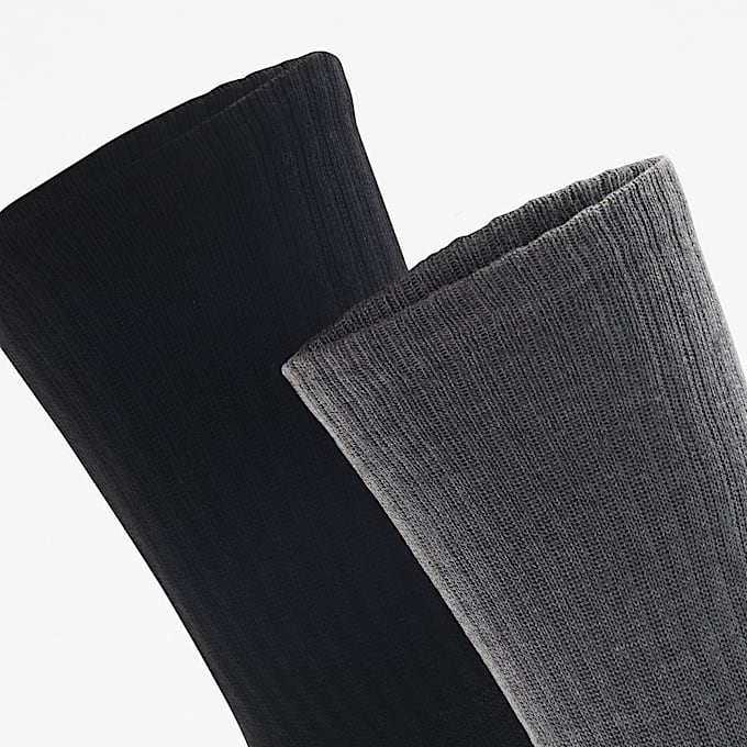 Richford 2Pack Half Cushion Crew Sock TBL Black ALT2