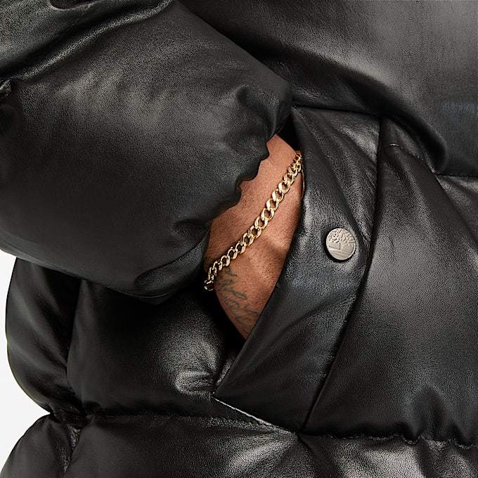 Welch Mountain Leather Puffer Jacket