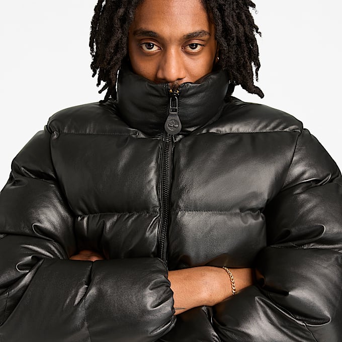 Welch Mountain Leather Puffer Jacket