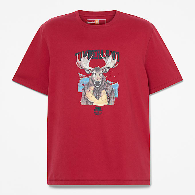 Holiday Graphic Moose T-Shirt - 1