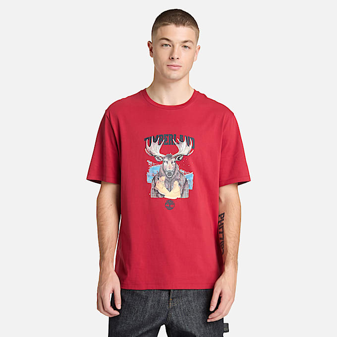 Holiday Graphic Moose T-Shirt