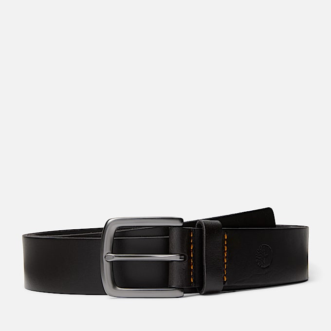 Cinturn de piel Glen Oak de 38 mm para hombre TBL Negro HERO