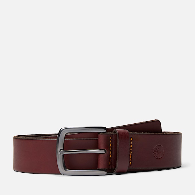 Mens Glen Oak Leather Belt TBL Brown HERO