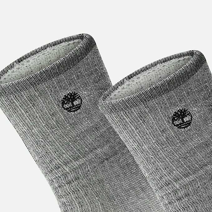 Mens Timberland 2Pack Kittery Full Cushion Boot Crew Sock TBL Black ALT2