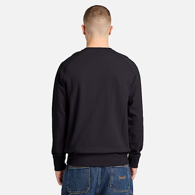 Mens Exeter River Crewneck Sweatshirt TBL Black ALT8
