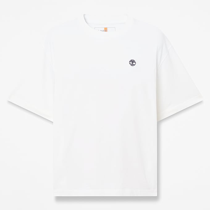 Playera manga corta Dunstan River para hombre TBL Blanco HERO