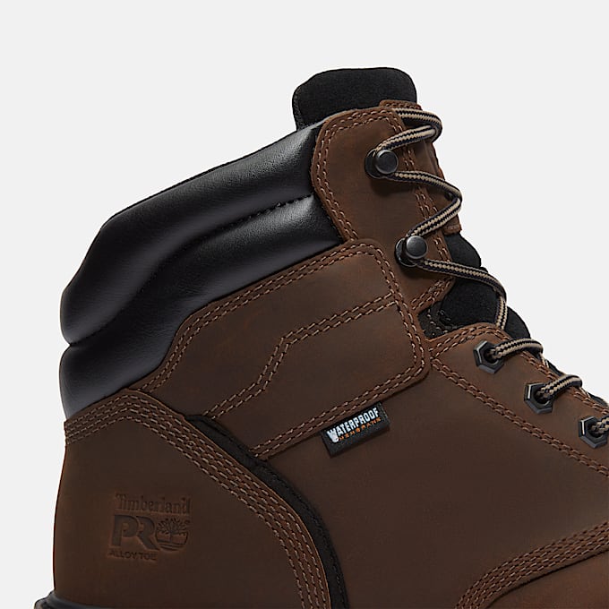 Mens TiTAN Tasker 6 AlloyToe Waterproof Work Boot TBL Brown FullGrain ALT7