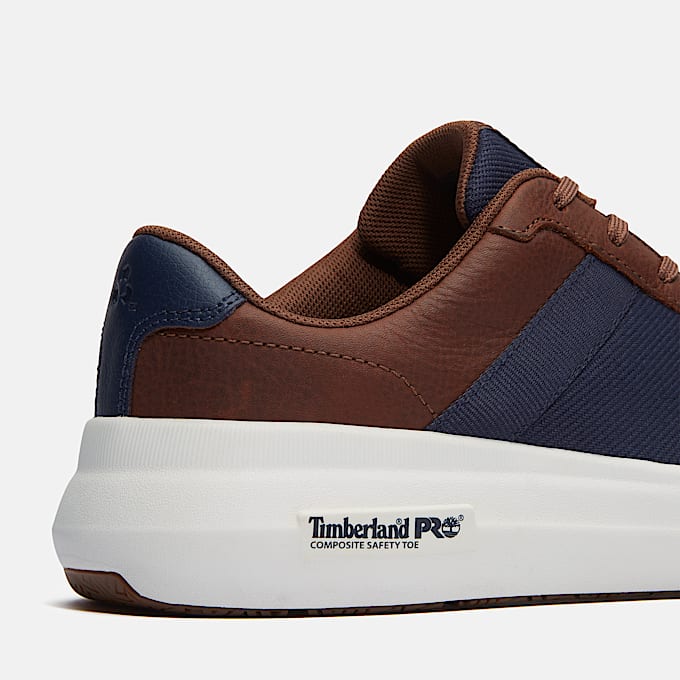 Mens Timberland PRO Bridgeport Athletic Composite Toe Work Shoe TBL Brown ALT7