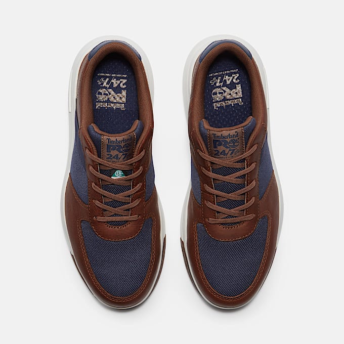 Mens Timberland PRO Bridgeport Athletic CSA Composite Toe Work Shoe TBL Brown ALT2