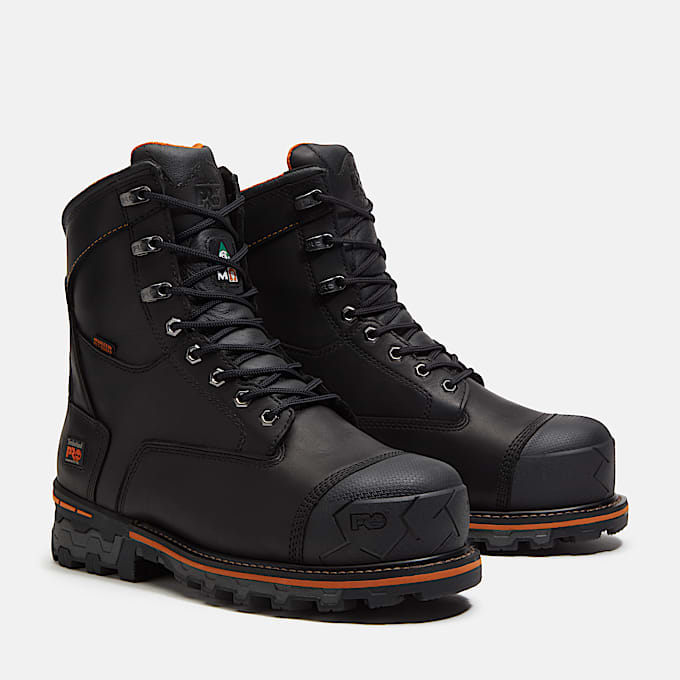 Botte de travail impermable et isotherme Boondock IMG CSA 8 po embout composite pour hommes TBL Noir ALT4