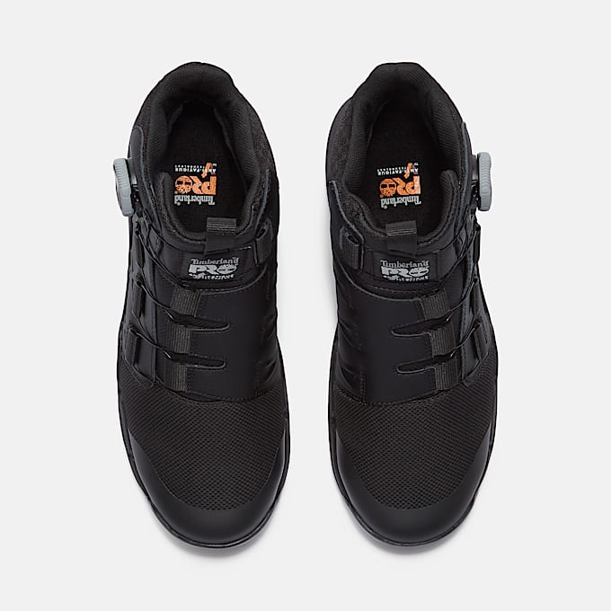 Mens Timberland PRO BOA Morphix 6 Composite Toe Waterproof Boot TBL Black FullGrainMesh ALT2