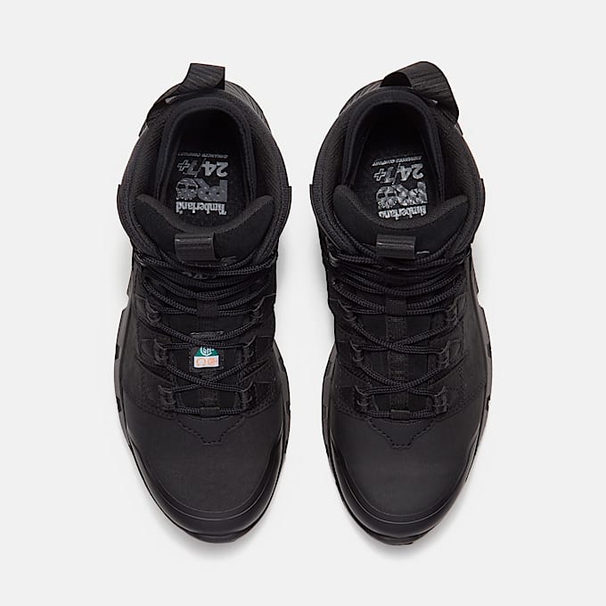 Mens Tempe CSA 6 Alloy Toe Waterproof Work Boot TBL Black Leather ALT2