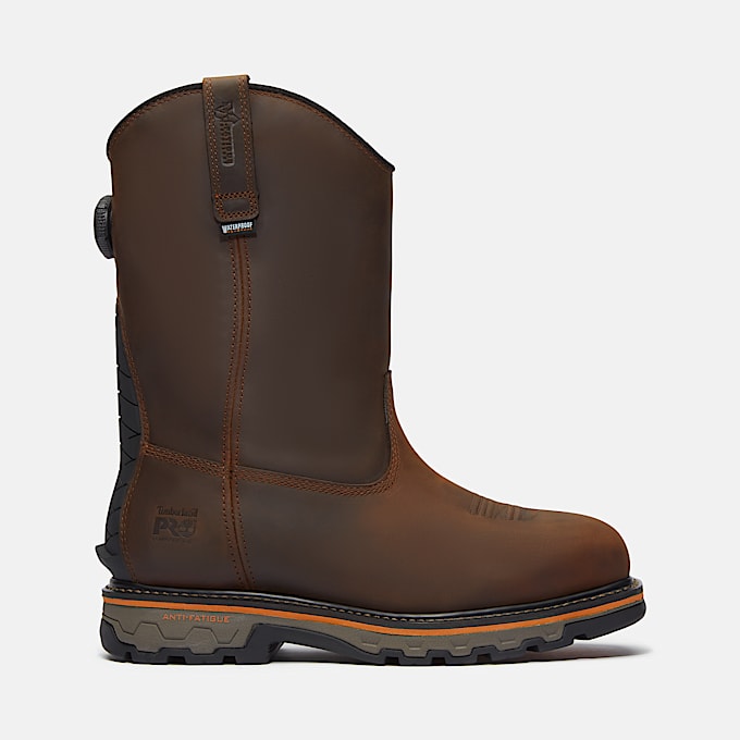 Mens Timberland PRO BOA True Grit CSA Pull On Composite Toe ESR Work Boot TBL Brown HERO