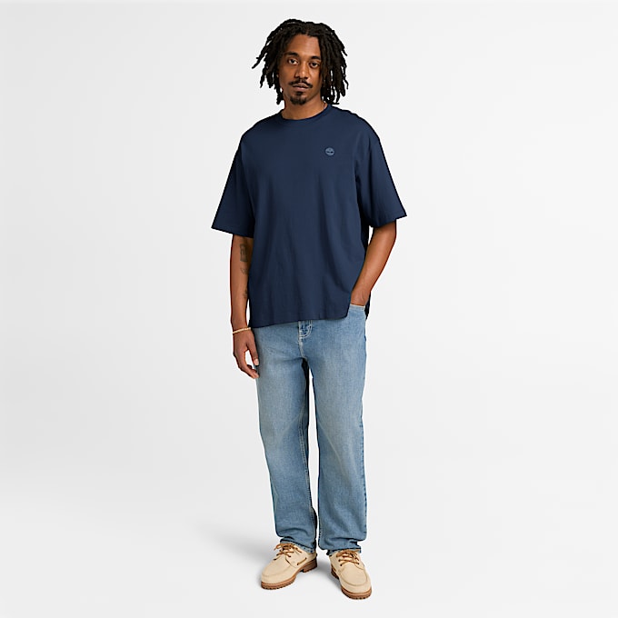 Mens Dunstan River ShortSleeve TShirt TBL Dark Sapphire ALT2