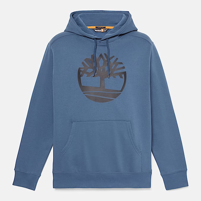 Mens Kennebec River Tree Logo Hoodie TBL Dark DenimDark Sapphire HERO