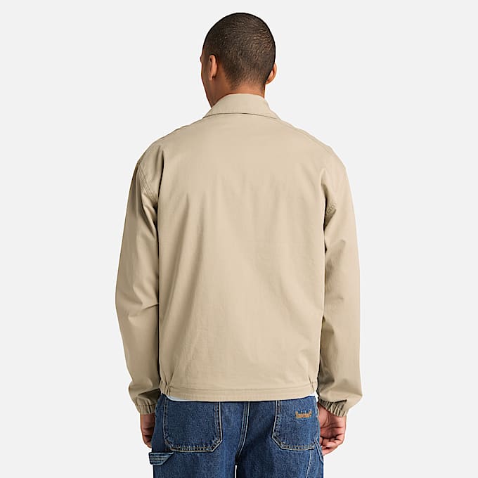 Mens Light Cotton Jacket TBL Greige ALT8