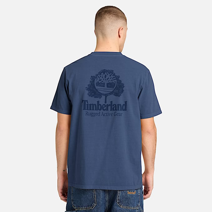 Mens Rugged Active Gear Graphic TShirt TBL Dark Blue ALT8