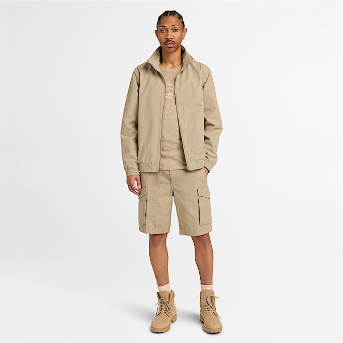 Short cargo en toile pour hommes TBL Chne  feuilles ALT2